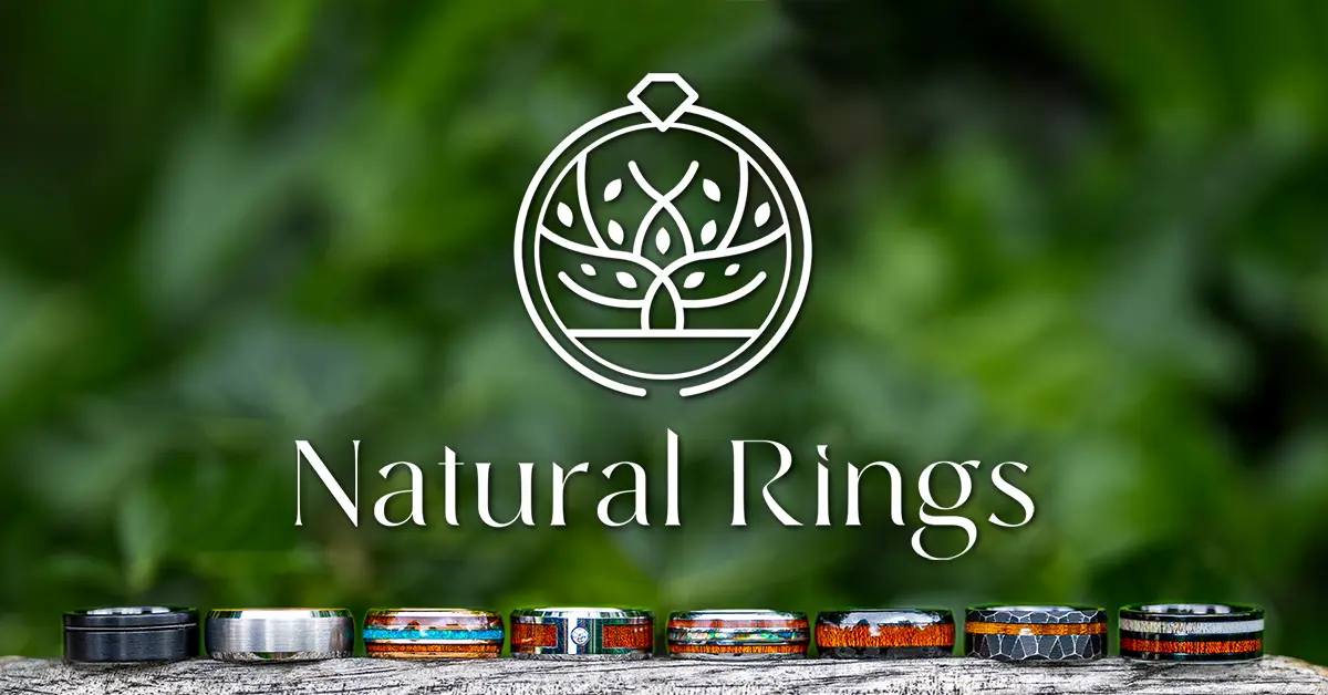 Handcrafted & Natural Tungsten Rings for Men Inspired by Nature ...